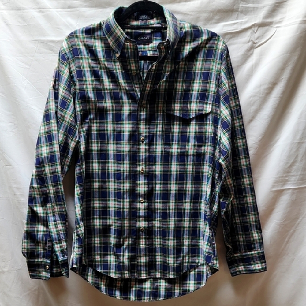 GANT, Foxhunt Plaid, Men's Shirt Size‎ M